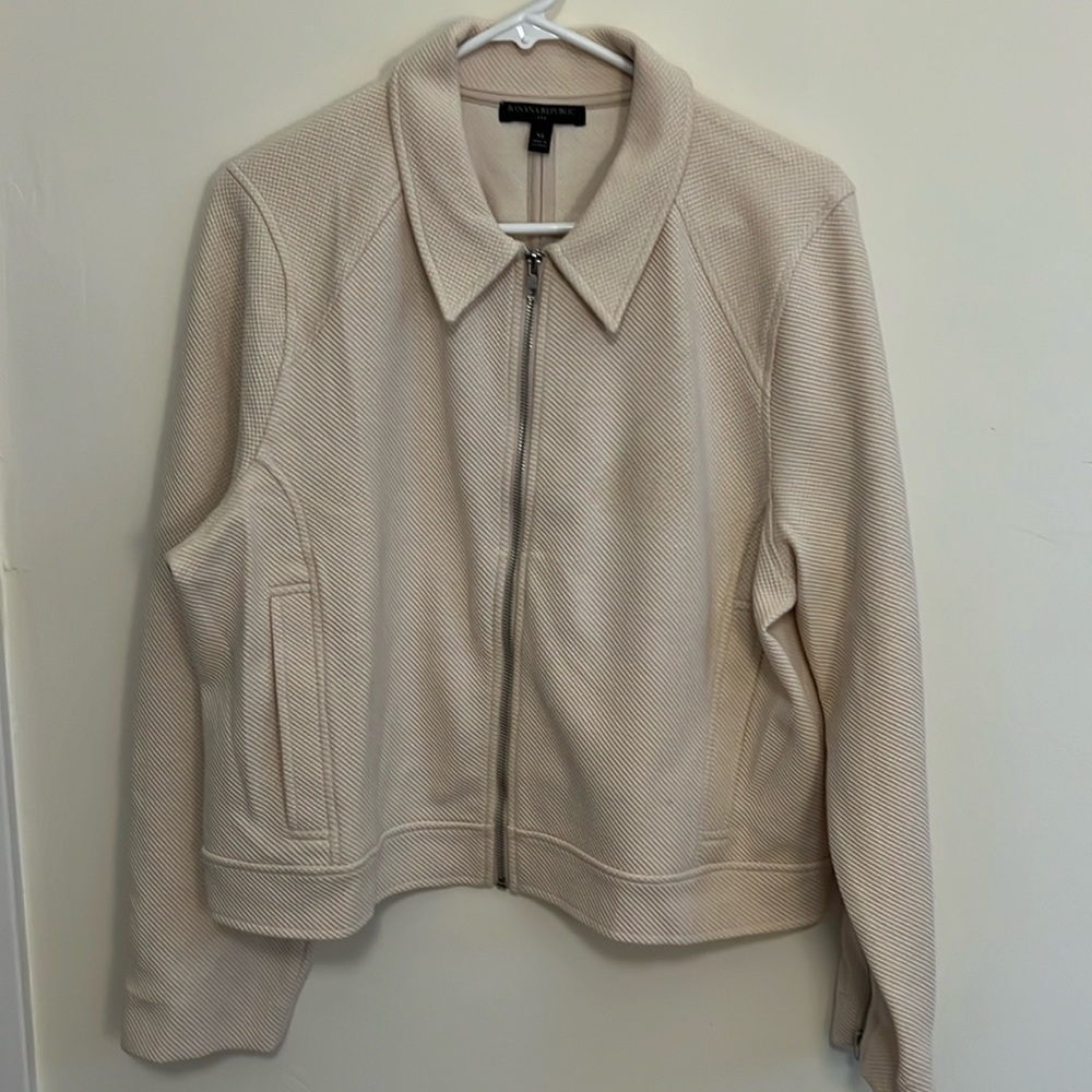 NWOT Banana Republic Fabric Bomber Jacket